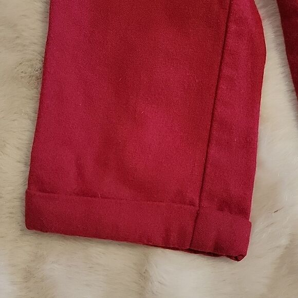 Janie AND JACK RED WOOL PANTS, SIZE 12-18 MONTHS - Picture 3 of 9